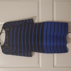 Nina Leonard Striped Sweater Dress